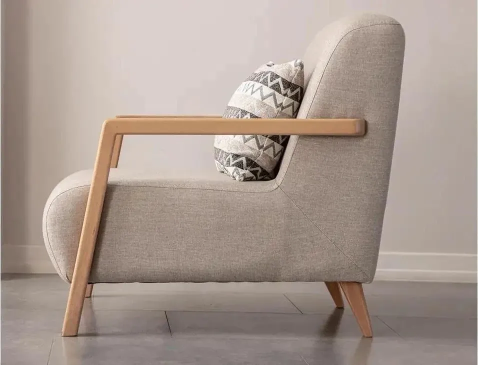 Karrige krahu, Atelier del Sofa, ngjyrë krem - 5