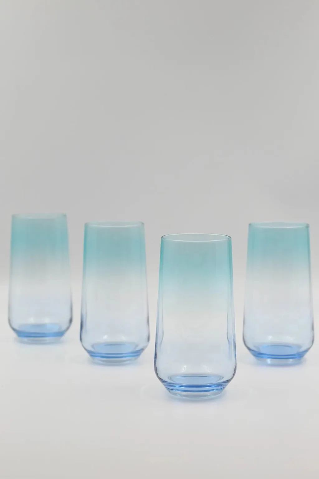 Set gotash prej qelqi (4 copë), Hermia Concept, Marsilya 470, blu dhe turquoise - 1