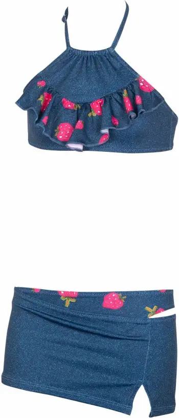 Set bikini dy pjesësh Jumeon, fraise, ngjyrë kaltër