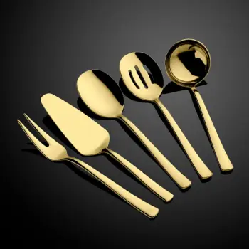 Set shërbimi 5 copë, ngjyrë ari, Hermia Concept, Ella Titanium
