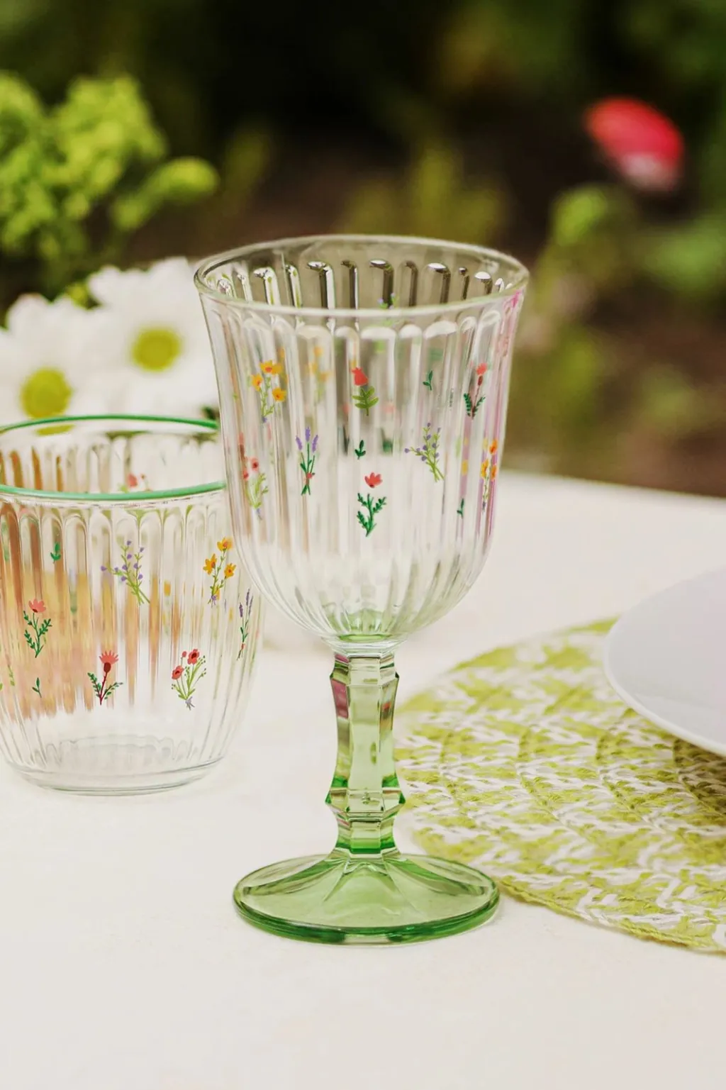 Set gotash prej qelqi, 4 copë, Hermia Concept, Botanical 240 - 1
