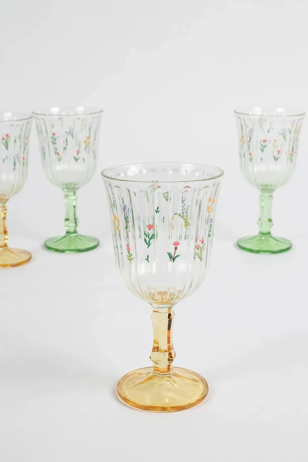 Set gotash prej qelqi, 4 copë, Hermia Concept, Botanical 240 - 5