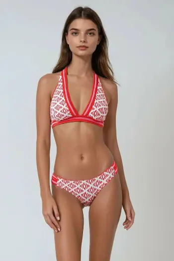 Set bikini (2 pjesë), Jumeon, e kuqe