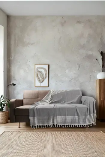 Mbulesë divani Sophia, anthracite, L'Essentiel Linge de Maison, 180x220cm