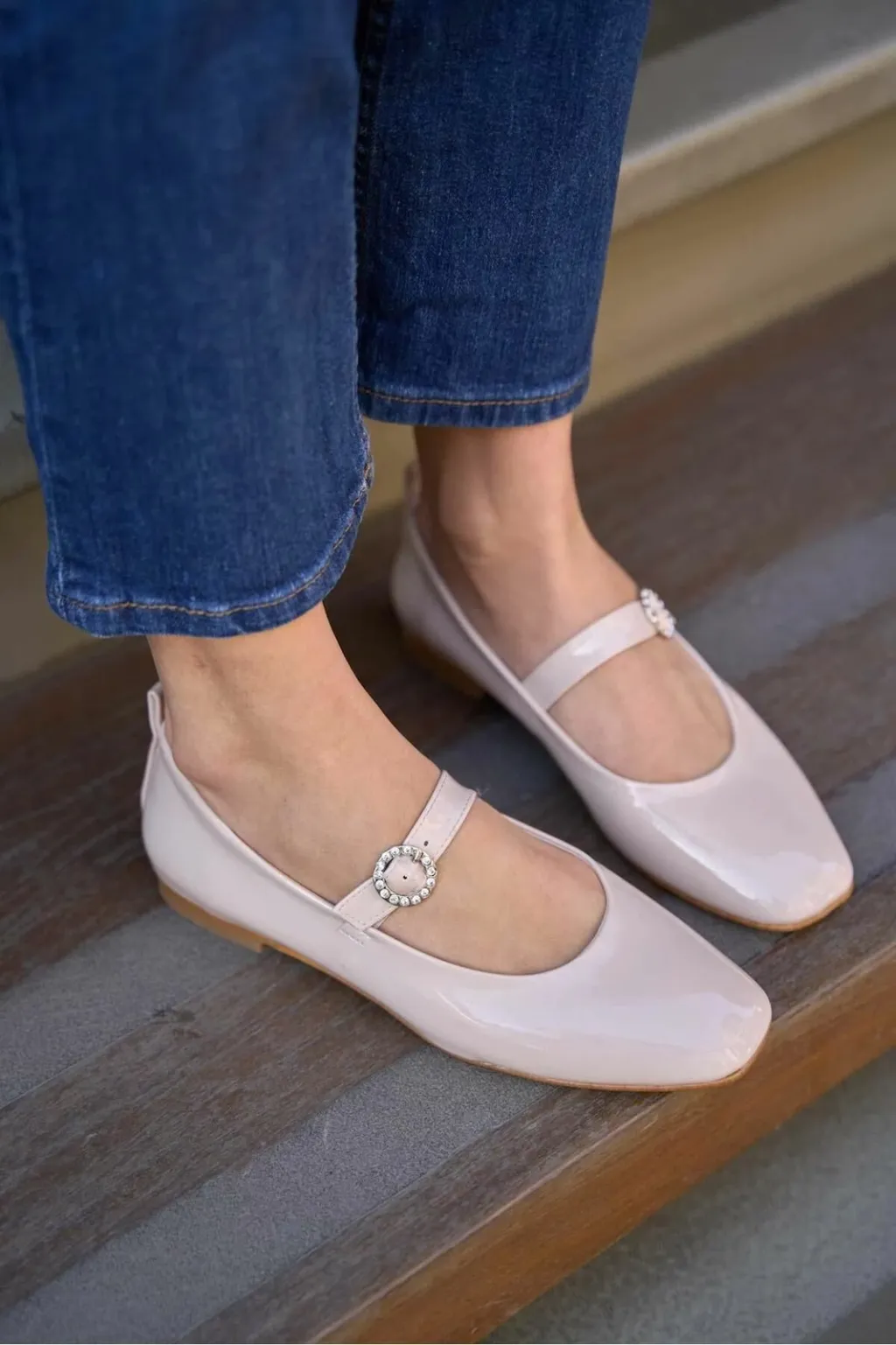 Balerina për gra Babette, krem, MK1340024YFT10-01 - 1