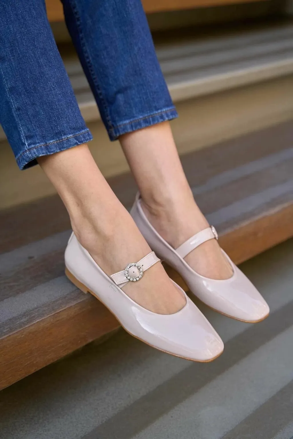 Balerina për gra Babette, krem, MK1340024YFT10-01 - 3