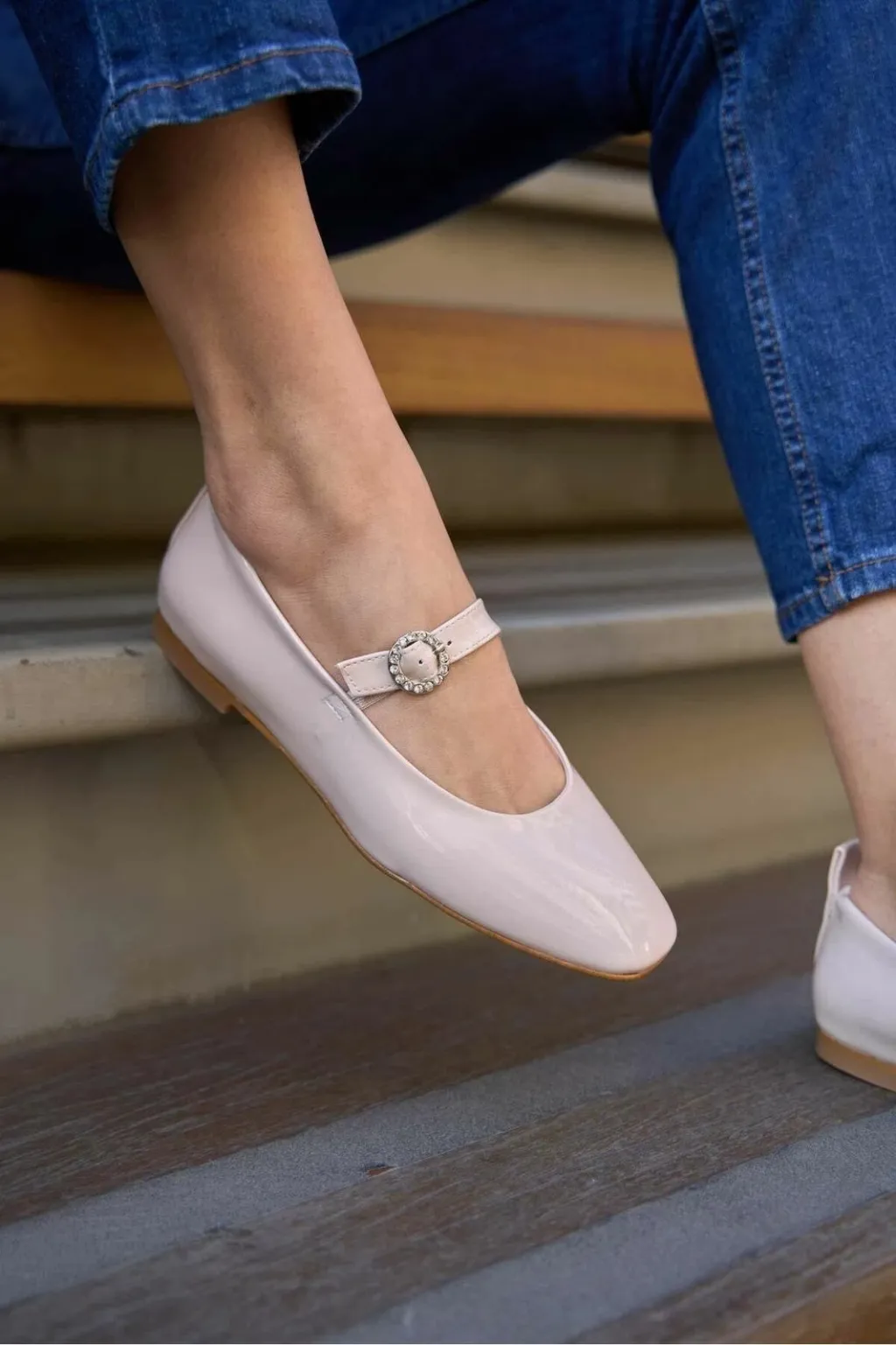 Balerina për gra Babette, krem, MK1340024YFT10-01 - 5