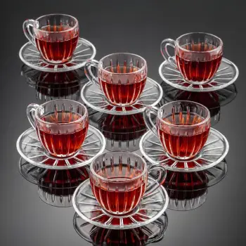 Set gotash prej qelqi (12 copë), Hermia Concept, Ts3023Gcl, transparent