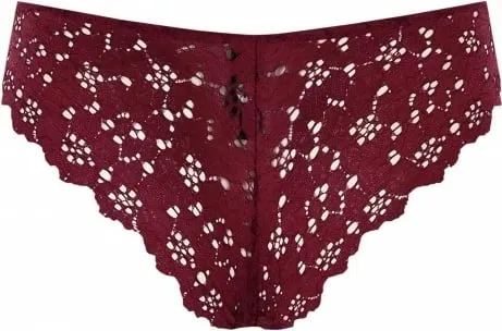 Tanga dantelle burgundy Jumeon - 2