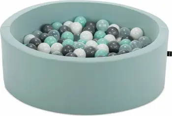 Pishinë topash për fëmijë, ngjyrë mint, Bubble Pop 200 v1