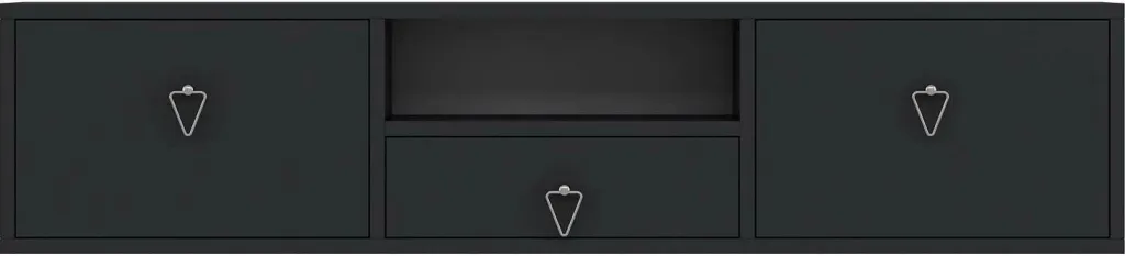 Komodë për TV Skye Decor, 1303-DROP-1, antracit, argjend - 3