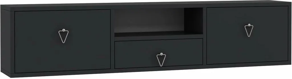 Komodë për TV Skye Decor, 1303-DROP-1, antracit, argjend - 4
