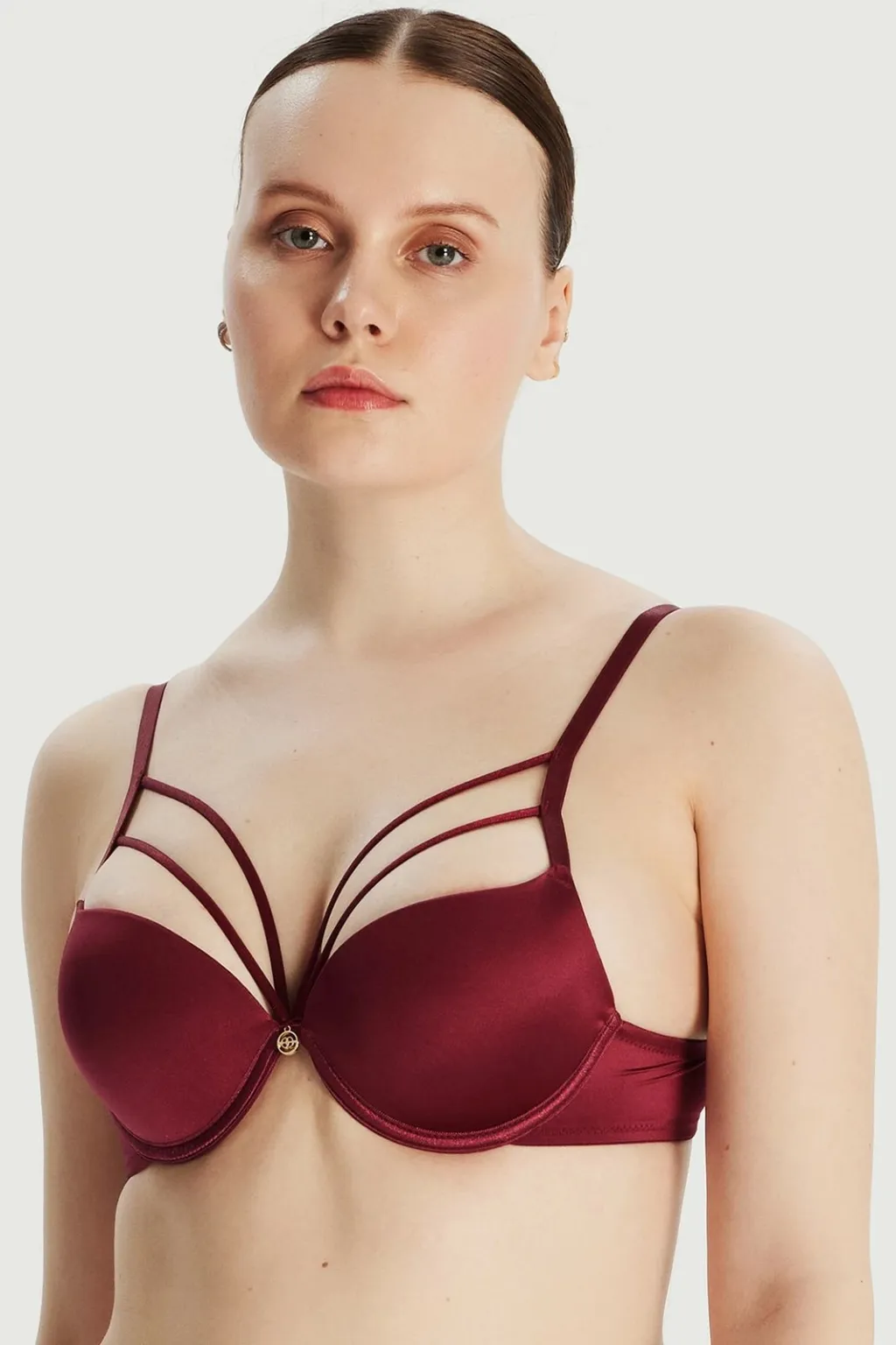 Bra Jumeon, ekstra push up, burgundy - 2