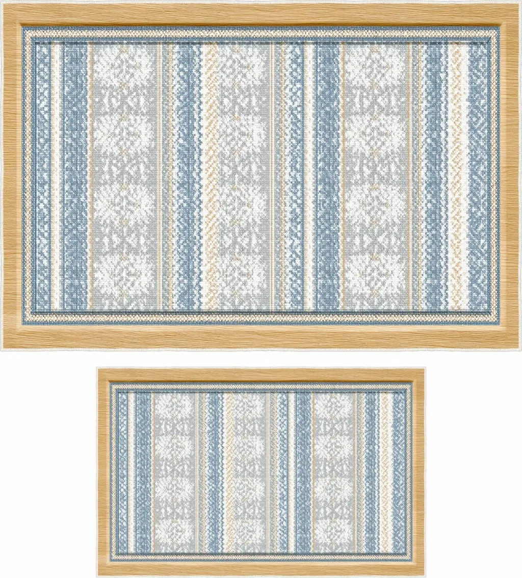 Set tapetash për banjo (2 copë), ngjyrë kaltër, Mijolnir, Asr30 - 5