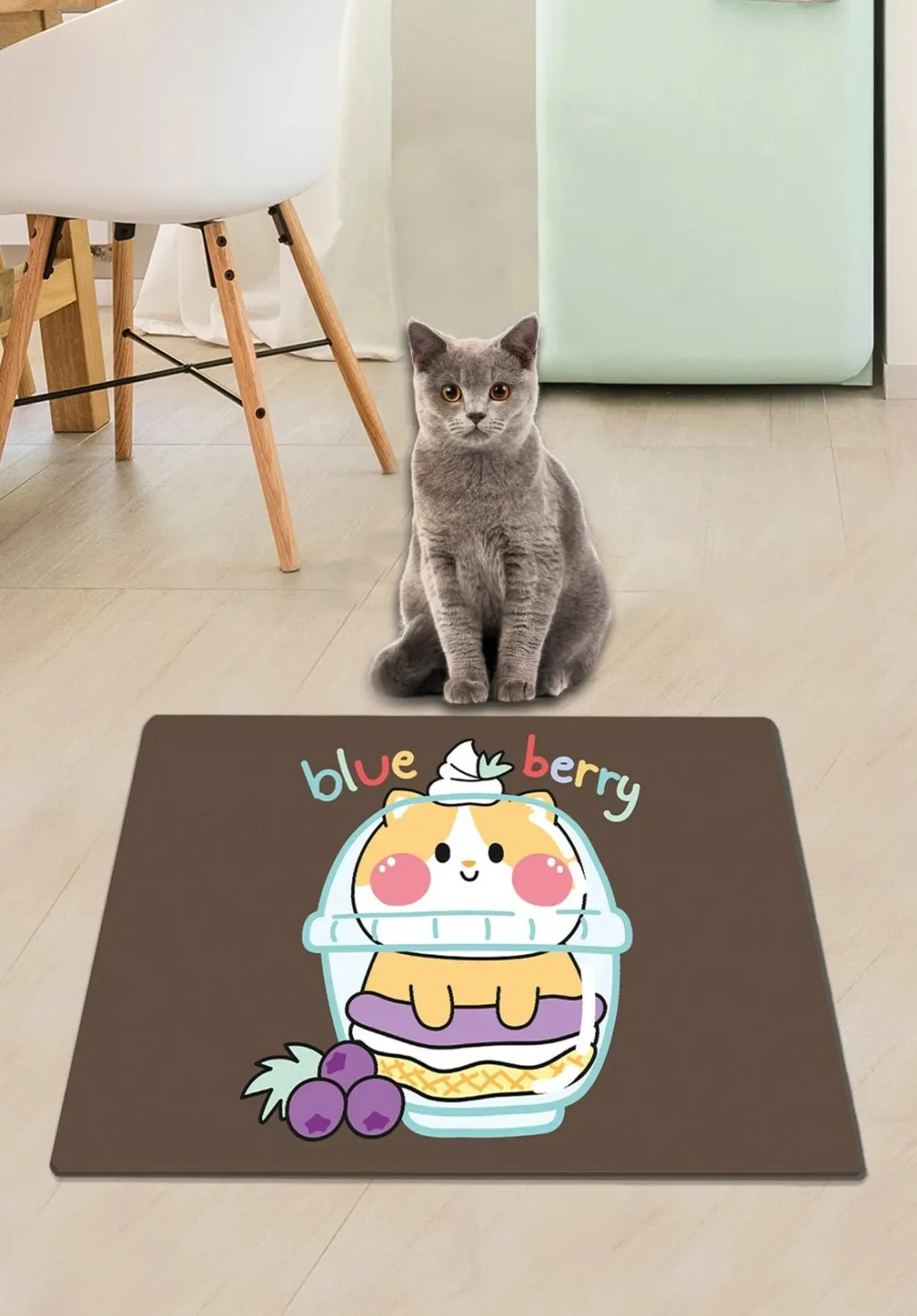 Tapet për rërë mace, Paws & Whiskers, blueberry - 1