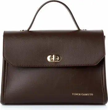 Çantë dore, ngjyrë çokollate, Vince Camuto, Gela