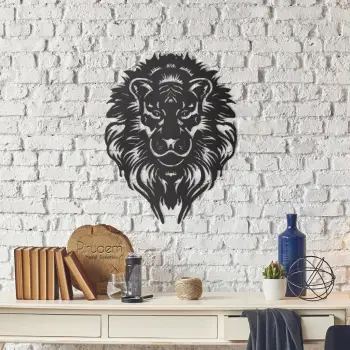 Aksesor dekorativ metalik për mur, Wallity, King