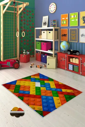 Qilim shumëngjyrësh për fëmijë, 80x120cm, Conceptum Hypnose, WOOKECE101