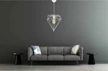 Llambë tavani Opviq, model Diamond, e bardhë