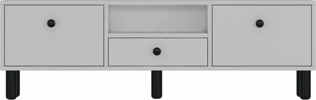 Komodë TV Skye Decor, 1310-DROP-1, e bardhë, e zezë - 3