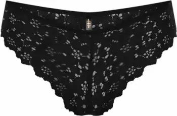 Tanga dantelle të zeza Jumeon, Black v2