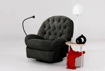Karrige relaksuese elektrike Dream, ngjyrë e zezë, Atelier del Sofa