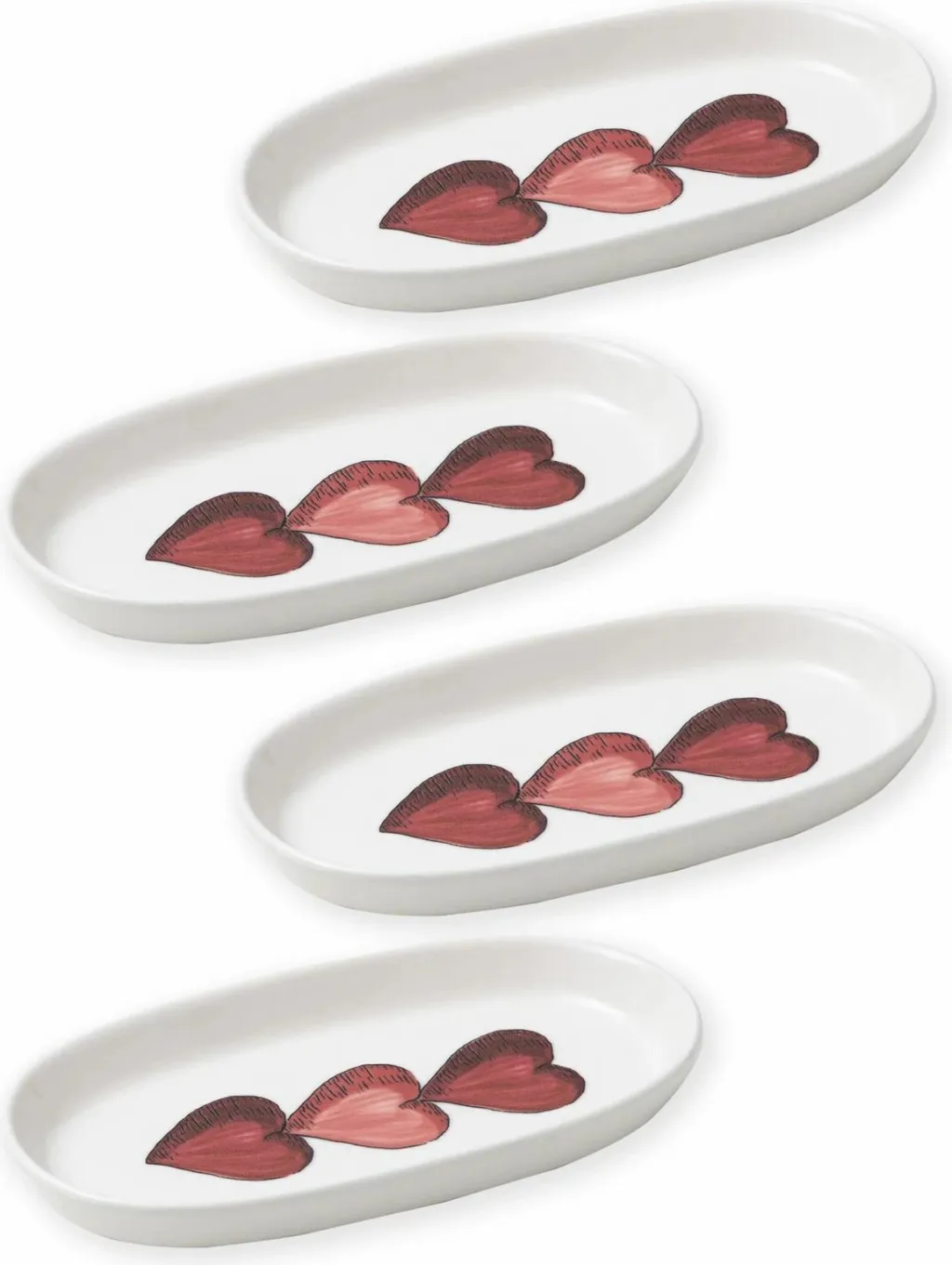 Set pjatash dekorative, 4 copë, Hermia Concept, LUV0018 - 4