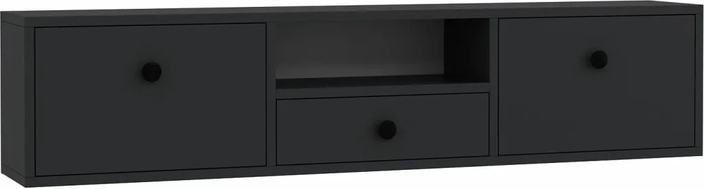 Komodë TV Skye Decor, anthracite, e zezë, 1301-DROP-1 - 4