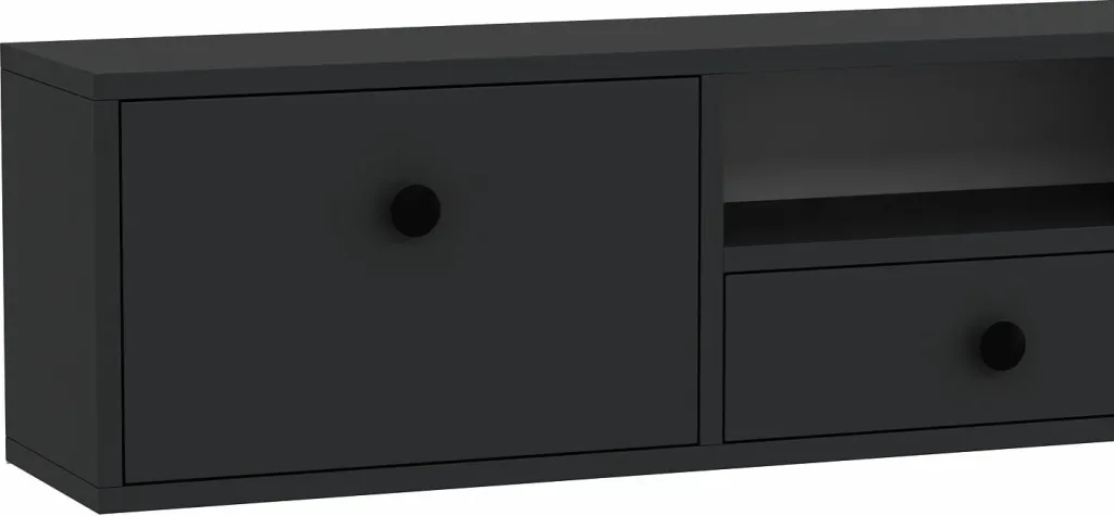 Komodë TV Skye Decor, anthracite, e zezë, 1301-DROP-1 - 5
