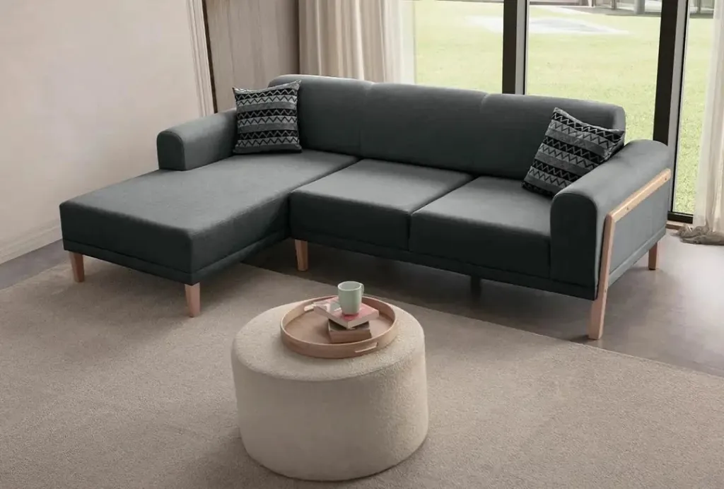 Këndare Atelier del Sofa, ngjyrë latte-relaks, kënd i majtë, anthracite - 4