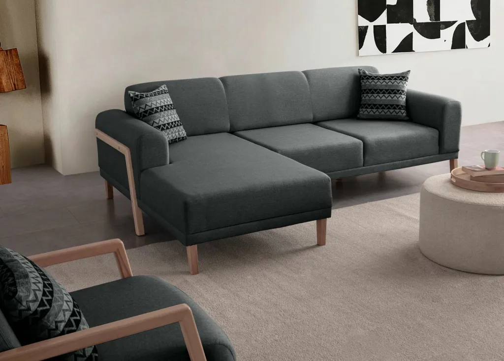Këndare Atelier del Sofa, ngjyrë latte-relaks, kënd i majtë, anthracite - 6