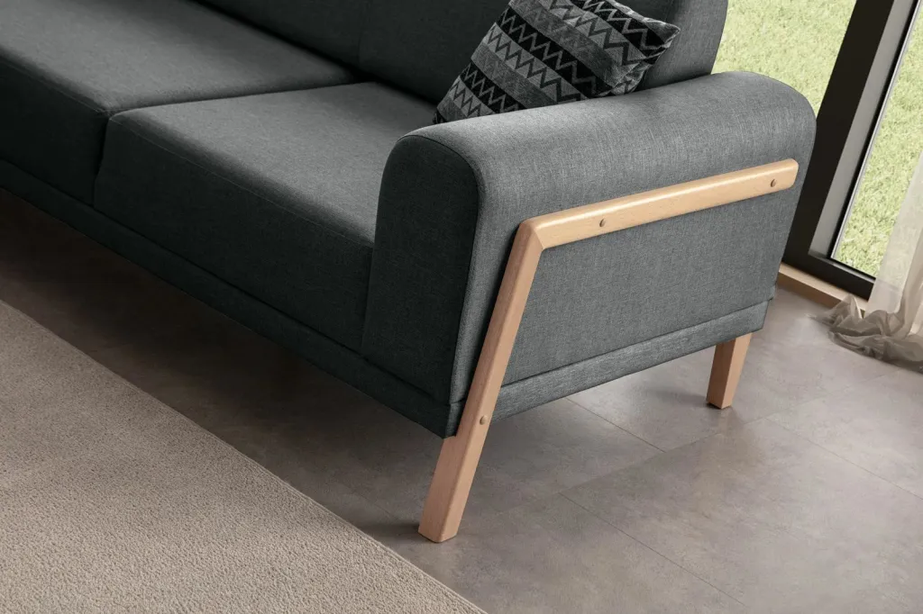 Këndare Atelier del Sofa, ngjyrë latte-relaks, kënd i majtë, anthracite - 7