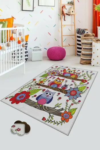 Qilim shumëngjyrësh për fëmijë, 80x120cm, Conceptum Hypnose, KHMFESTO002KEÇE