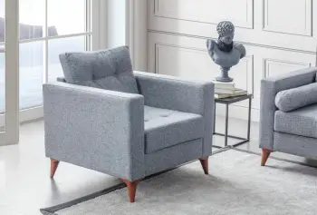 Karrige Wing Atelier del Sofa, ngjyrë gri, Kraft