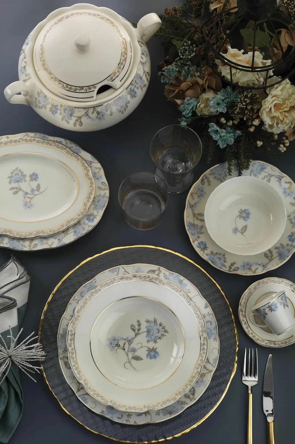 Set enësh për drekë, 68 copë, Hermia Concept, BNOLY68YT43010542 - 1