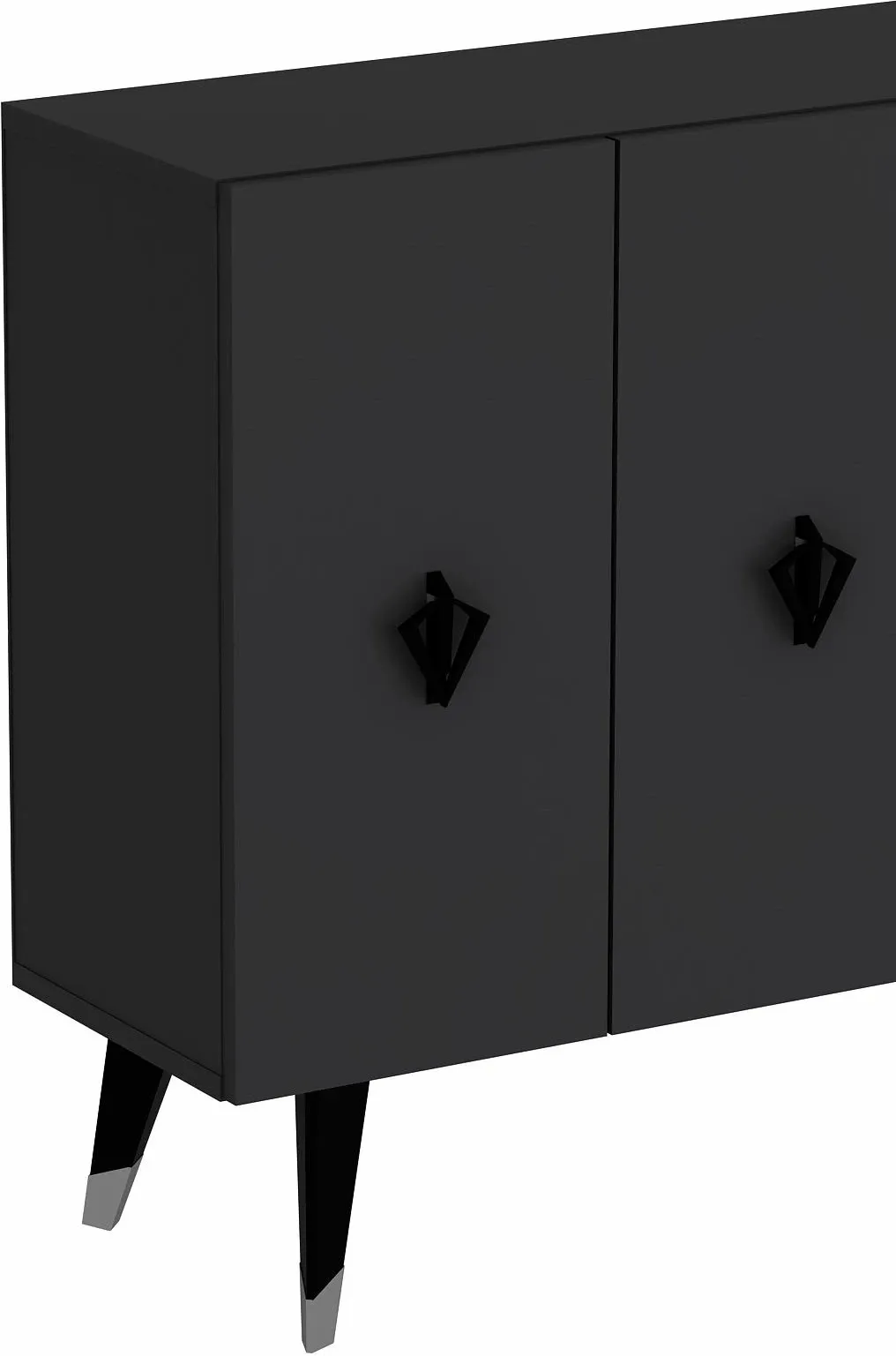 Konsol Skye Decor, anthracite, e zezë, argjend, 8166KM-32 - 5