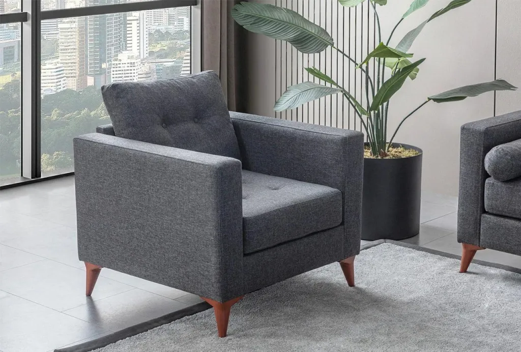 Karrige Wing, Atelier del Sofa, ngjyrë antracit - 1