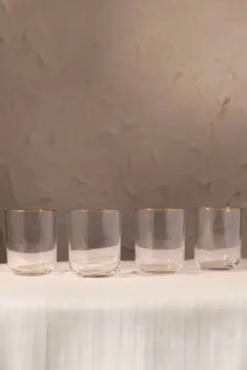 Set gotash prej qelqi (4 copë), Hermia Concept, Bliss 350
