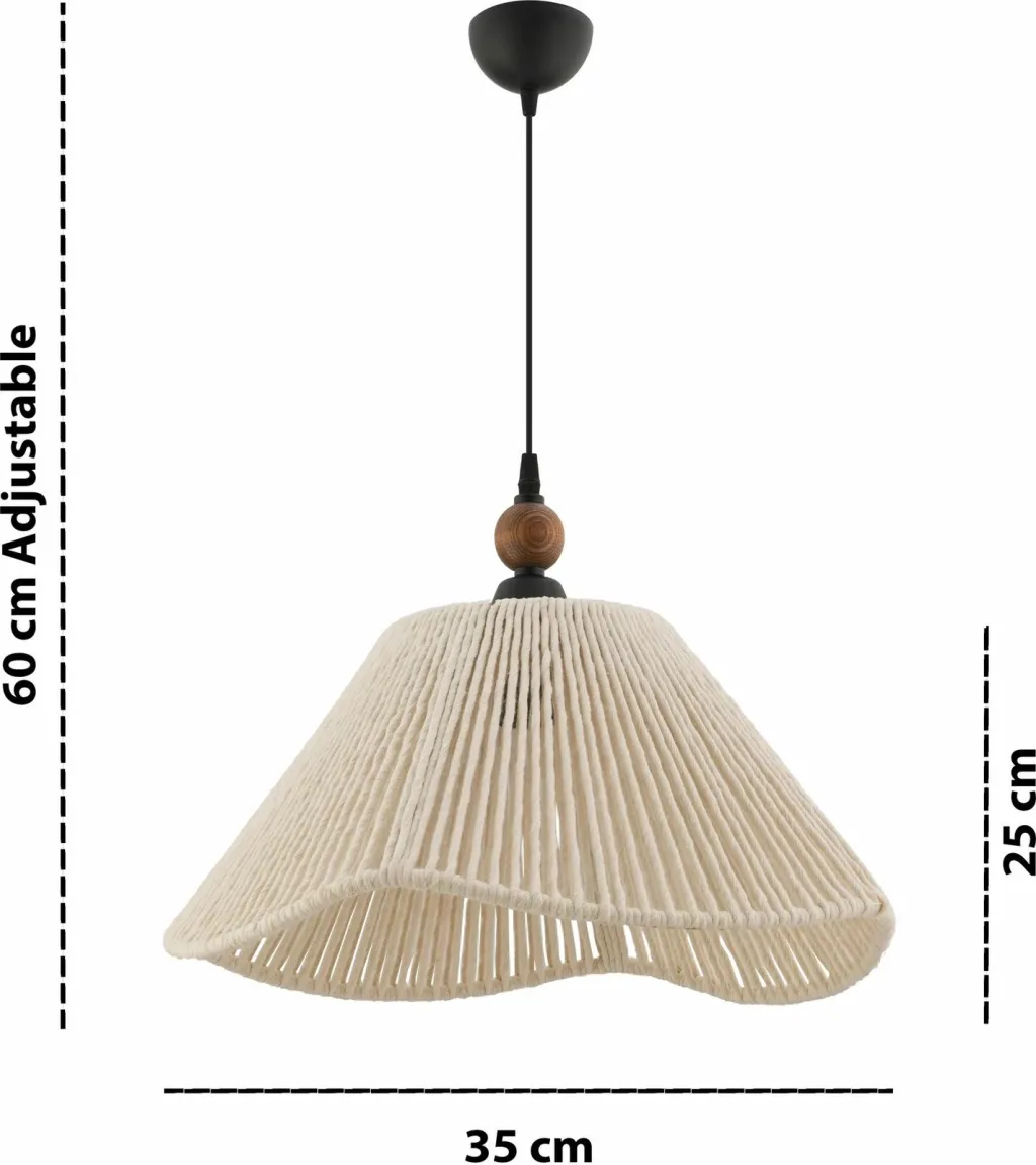 Llambë tavani Opviq, Sukne W, ecru, kafe - 3