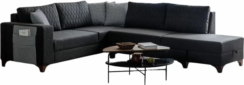 Kënd-sofë krevati Loft, anthracite, Atelier del Sofa - 6
