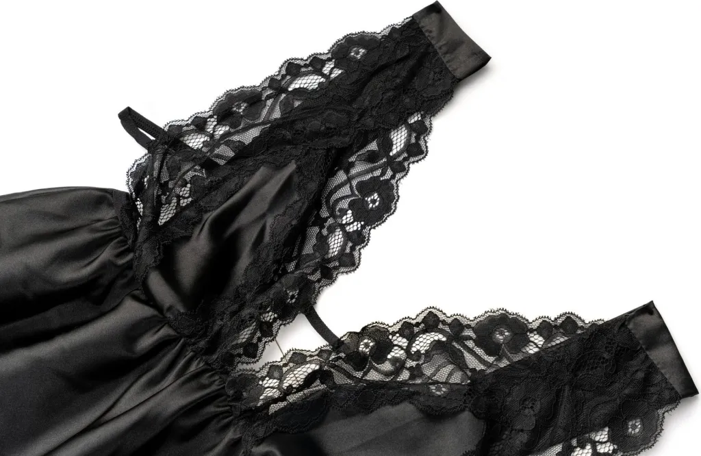 Babydoll i zi Jumeon, 001-018986, 2 copë - 9