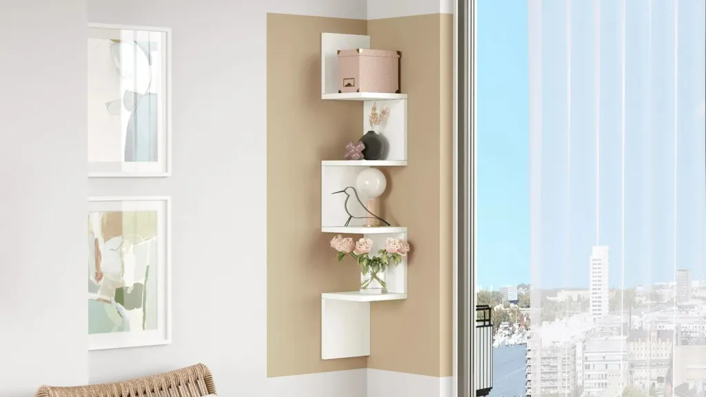 Raft muri Skye Decor, i bardhë, Wl9-W - 2