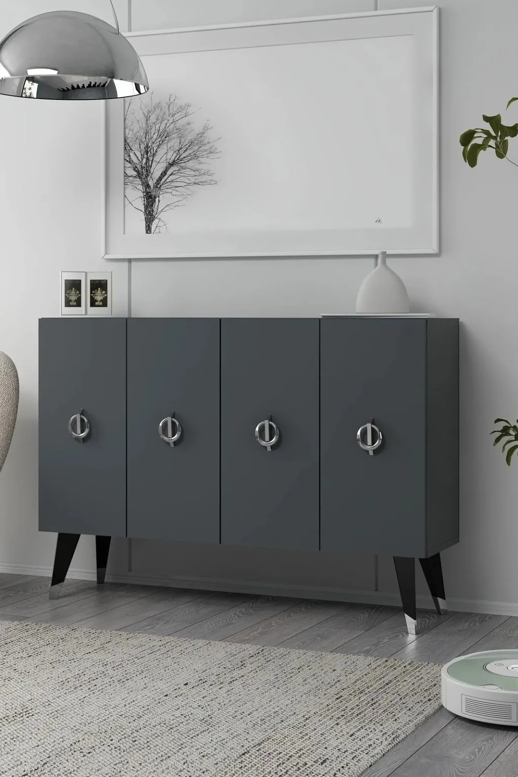 Konsol Skye Decor, anthracite, silver, 8185KM-32 - 1