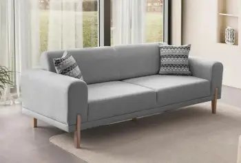 Divan-krevat treshe, ngjyrë gri, Atelier del Sofa