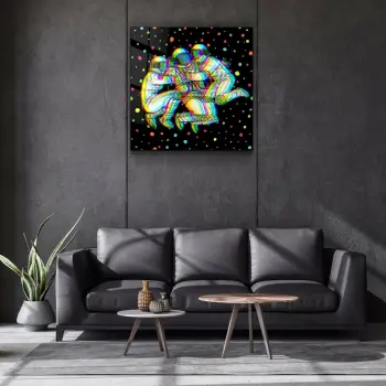Pikturë dekorative prej xhami të temperuar, shumëngjyrëshe, Wallity, KRV-1001, 50x50cm