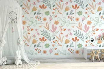 Murale muri Wallity, MDK-00145, 300x270 cm, shumëngjyrëshe