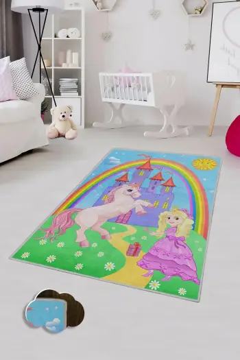 Qilim për fëmijë, shumëngjyrësh, 80x120cm, Conceptum Hypnose, KHMFESTO0022KEÇE