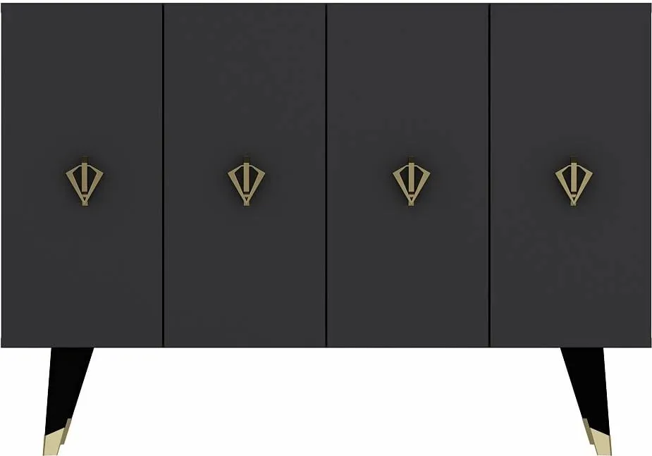 Konsol Skye Decor, anthracite, gold, 8163KM-32 - 4