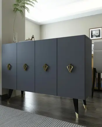 Konsol Skye Decor, anthracite, gold, 8163KM-32
