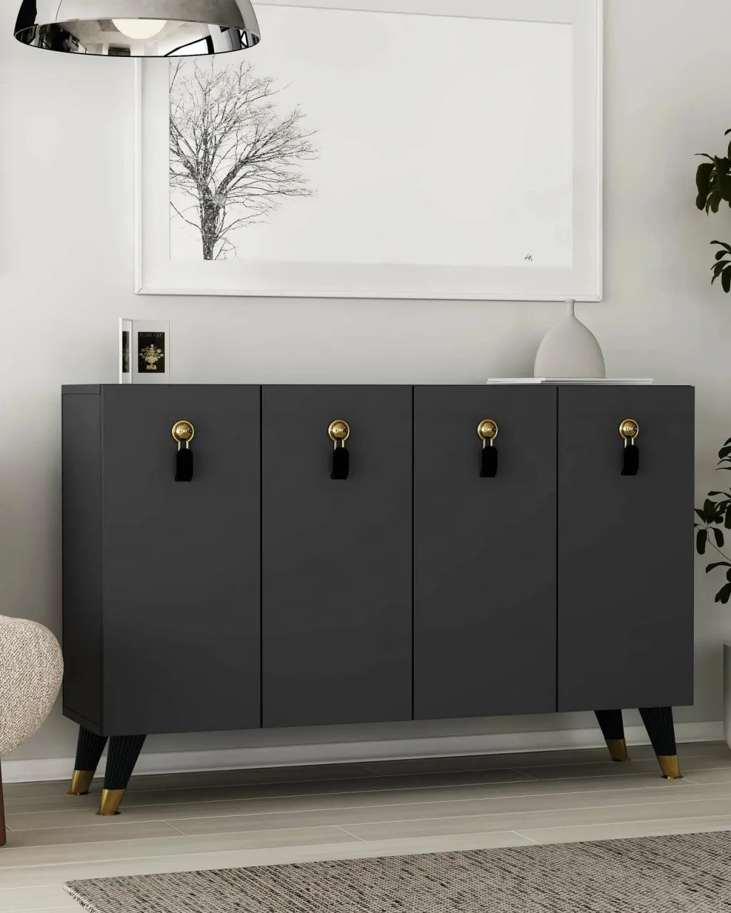 Konsol Skye Decor, anthracite, gold, 8179KM-32 - 1